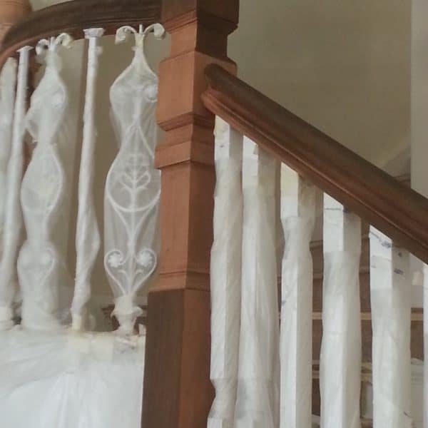 Stripped and repolished 19th century staircase